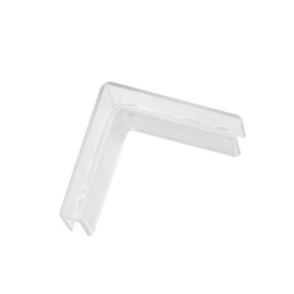 JianLing 25PCS L Shape Glass Connector Border Catch Channel L Clip 4mm Thick Transparent Corner Layer Spacer Fixing Clip for Glass Corner Protector Catch Channel Spacer Fixing