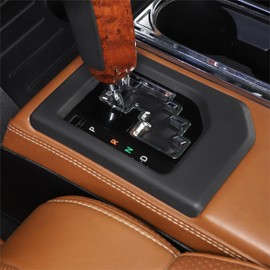 TOYCIDFG Gear Shift Panel Covers Decoration Trim Accessories for Toyota Tundra 2014-2021, 1 Pc (Matte Black)