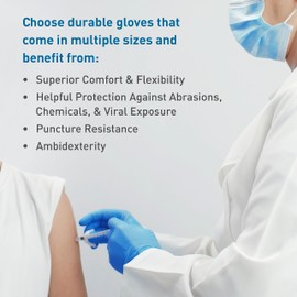 BodyMed Nitrile Gloves for Exam and Home Use, Extra Small, 100 Count - Latex & Powder Free Disposable Gloves for Medical