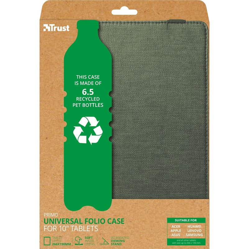 Trust Mobile Primo Universal Case Made of Recycled Material for