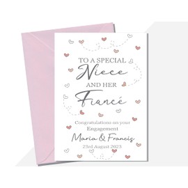 Engagement card for Niece and Husband to be, Congratulations on your engagement Niece and New Husband to be (or fiancé fiancée)