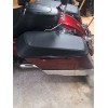 risemotom8 PU Leather Waterproof Hardbag Saddlebag Lid Covers for Harley