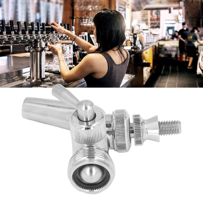 Beer Flow Control Faucet Stainless Steel Beer Tap with Dust