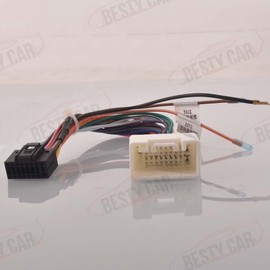 Cable de arnés de cableado de radio estéreo de 16 pines compatible con Mitsubishi Lancer EX ASX 2008 ~ 2015 Galant bajo nivel de ajuste