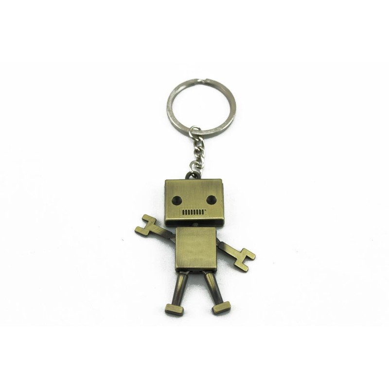 [naissant] Set of 3 Cute Robot Keychains, 2 Colors &
