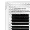 Auto Fan False Eyelashes Women Professional Salon Black Volume False