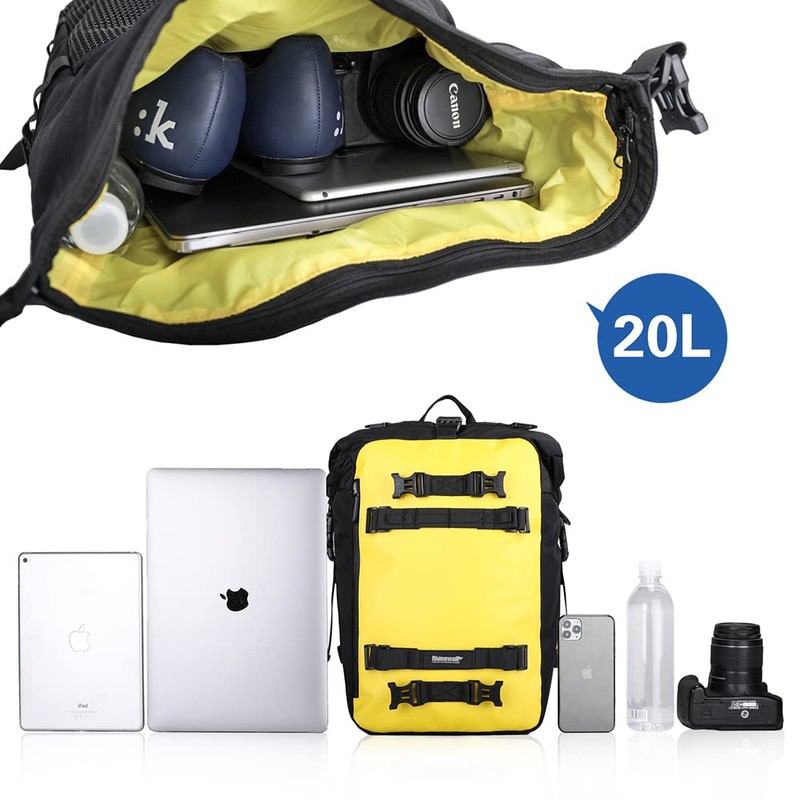 Rhinowalk Motor Saddle Bag Motorcycle Pannier Bag Waterproof Multifunctional Rear