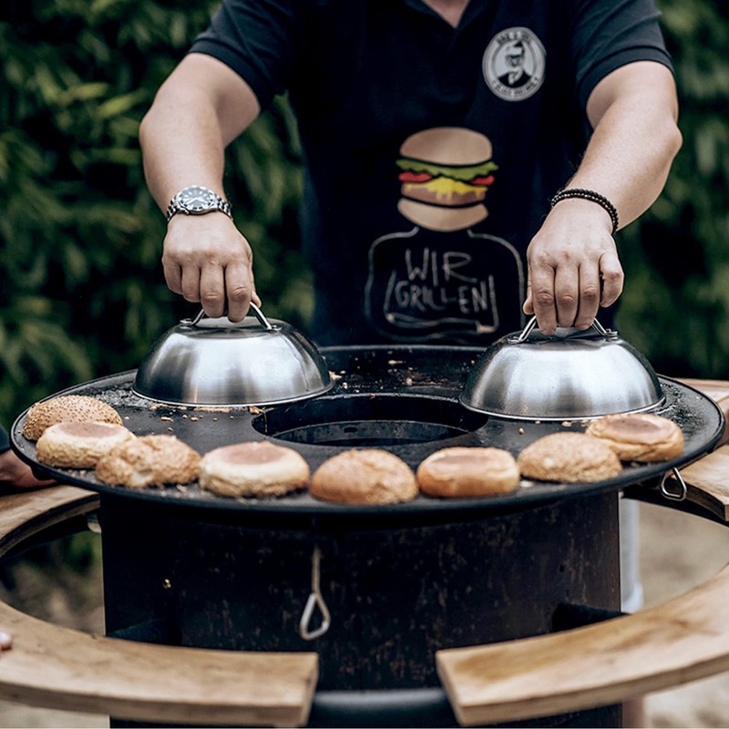 Moesta-BBQ 19249 BurgerCover Set of 2 Melting Bell for Cheeseburgers