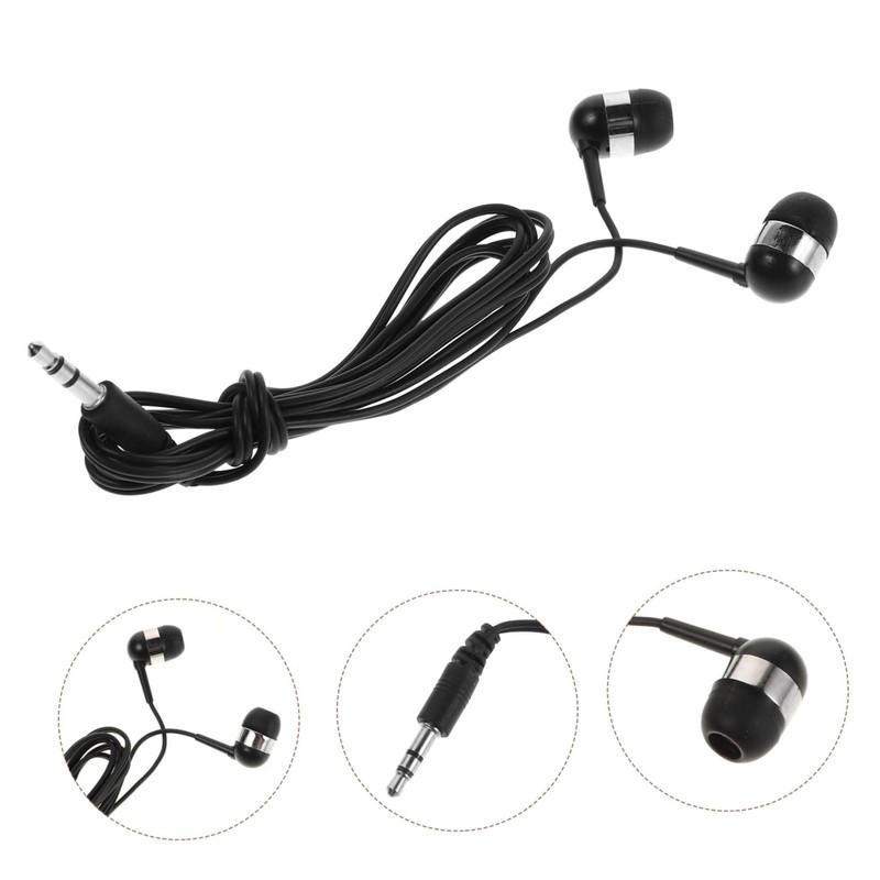 TEHAUX 50pcs Portable Cartoon Earphones Wired in Ear Headphones with