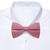 Guokoo Bow Ties for Men Solid Color Bow Tie Pre-Tied