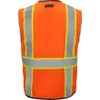 Ironwear 1245 Class 2 Safety Vest w/Zipper, Radio Tabs &