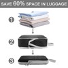 BIKHYY 4 Sets Black Compression Packing Cubes Travel Ultralight Luggage
