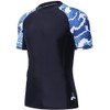 LAFROI Men's Short Sleeve UPF 50+ Baselayer Compression Rash Guard