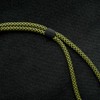 trage.band® Neck Strap with Carabiner Hook, Black/Yellow
