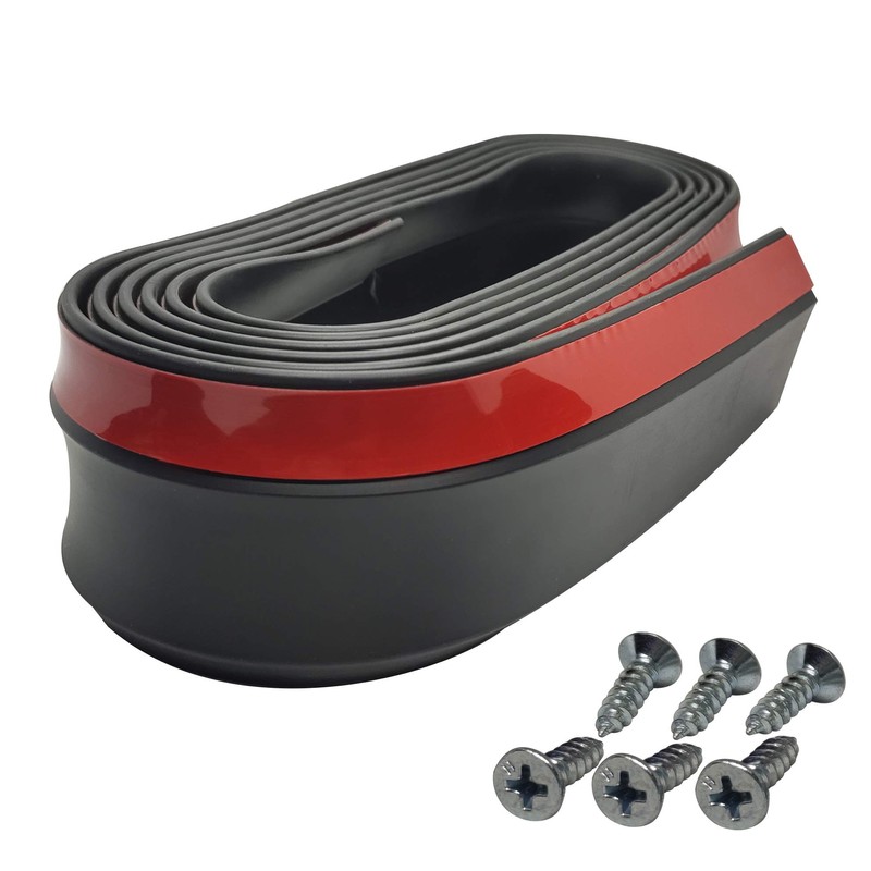 Front Bumper Spoiler Lip 8.2ft/250cm Length Universal 2.5m Rubber Side