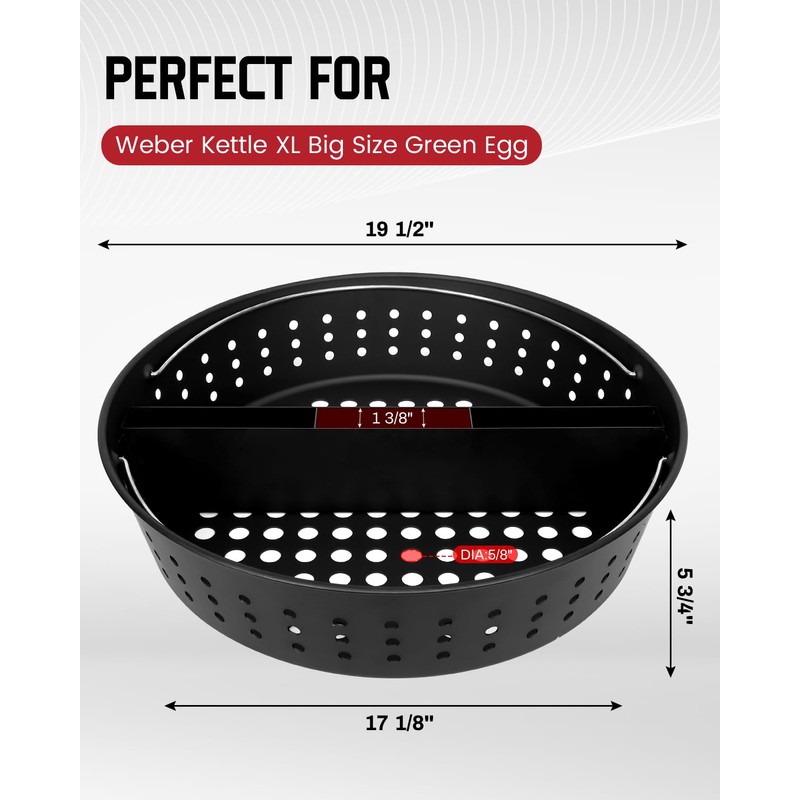 Fire Basket for Weber Kettle XL Big Size Green Egg
