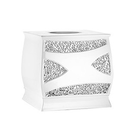 Popular Bath Sinatra Collection, Tissue Box, White