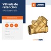 URREA 86N.13 Válvula de Retención de Columpio de ½”, Válvula