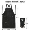LeaSeek Leather Welding Apron,Heat & Flame-Resistant Heavy Duty Work Aprons