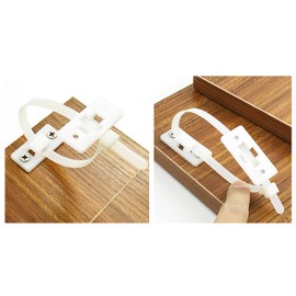 Furniture Straps (6 Packs), Metal Anti-Tip Straps for Baby Proofing and Pet Safety, Secure Bookshelf, Cabinet, and Dresser, Prevents Accidental Tipping