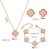 Classic Lucky Jewelry Set, Bracelet, Earrings, Necklace Three-Piece Set 18K