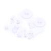 diyhub 690 PCS Silicone Earring Backs 5 Styles Clear Soft