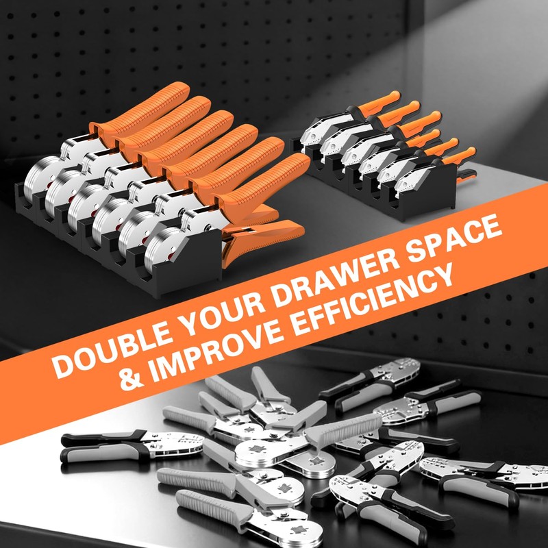 Magnetic Plier Organizer - Expandable Multiple Spacing Modular Tool Box