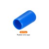 Rebower 50 Pack Screw Thread Protector Cover Rubber End Caps,