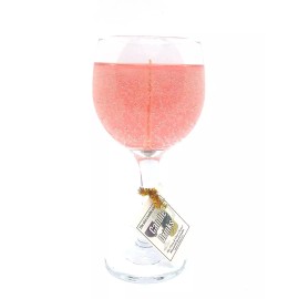 The Gel Candle Company Zinfandel Wine Candle in Glass 100+ Hours Made in USA by The Gel Candle Company