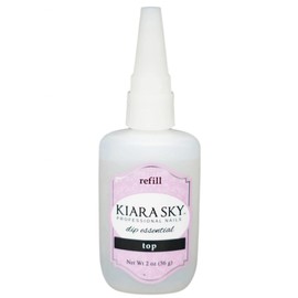 Kiara Sky Dip Powder Manicure Top Coat Refill - 2 oz Size - No Lamp or Monomer Needed - Easy to Use