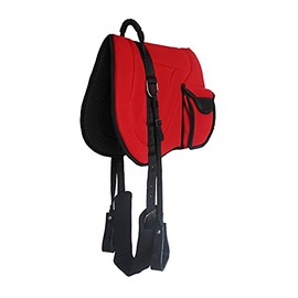 CHALLENGER Horse Neoprene Padded Anti-Slip Breathable Bareback Saddle Pad Red 39LW02RD