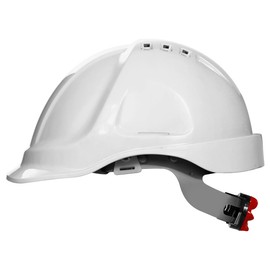 Stenso Construction Helmet Protective Helmet Construction Worker Helmet - EN 397 Certified, Size 52-63 cm, ABS Material with 6 Ventilation Holes, HDPE Screw, Faux Leather, Anti-Sweat, 360 g, 3 Years
