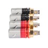 Amplifier Binding Post Soldering Free Pure Red Copper Rhodium Plated