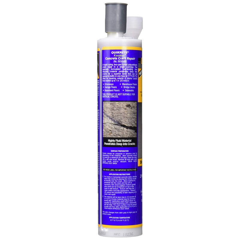 QUIKRETE Companies 865069 8.6 oz Fast Set Concrete Epoxy Repair