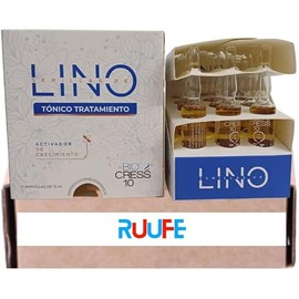 Ampoules for hair Strenght and hydration (12 Pack) biocress 10 ampolletas lino para fortalecer e hidratar el cabello biocress 10 lino