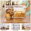 RISICULIS 2PCS Large Bread Box for Countertop, Stackable Double Layer