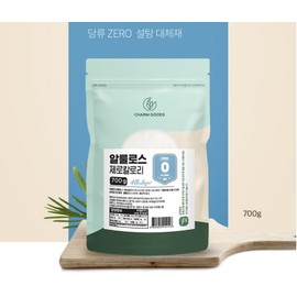 Charm goods Allulose Powder Powder Powder Sugar Substitute Alternative Sugar Sweetener Allulose Allulose 700g, 3 pieces / 알룰로스 분말 가루 파우더 설탕 대용 대체당 감미료 알룰로오스 알로로스 700g, 3개