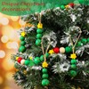 Landhoow 220 Pcs 0.6 Inch Christmas Wooden Beads for Christmas