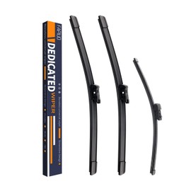 Replacement for Volkswagen Tiguan 2018 2019 2020 2021 Silent Wipers -FAPIUO Front and Rear Windshield Wipers 25"/22"+15" Full Blade Set (3 Pack)