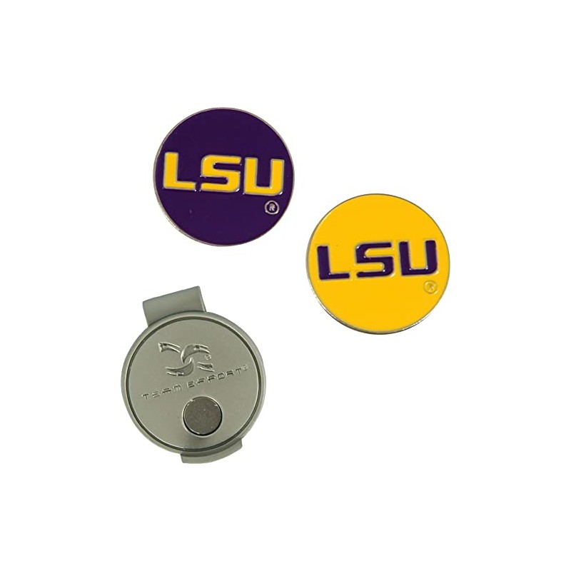 Team Effort LSU Tigers Hat Clip & 2 Ball Markers