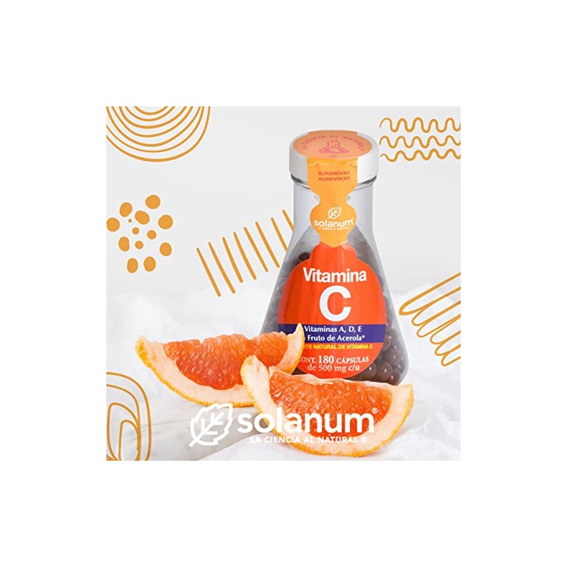 Vitamina C 180 Cápsulas by Solanum