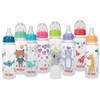 Nuby Printed Non-Drip Bottle, 8 Ounce, Colors May Vary