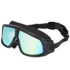 Electroplated Large Frame Swim Goggles Anti Fog Silicone Swimming High