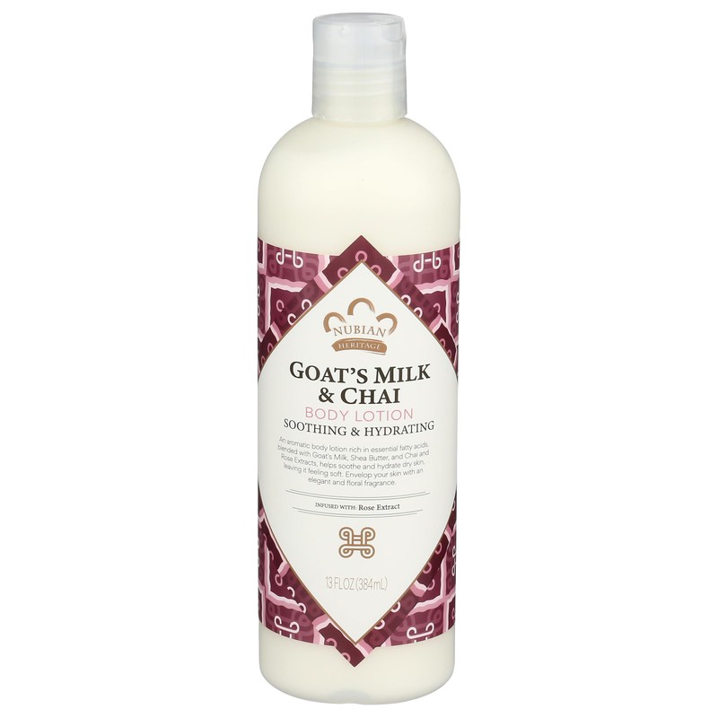 Nubian Heritage Lotion, Goats Milk and Chai, 13 Ounce