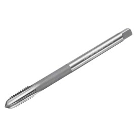 sourcing map Thread Milling Taps, 5/16-18 UNC High Speed Steel (HSS) 3 Straight Flutes Machine Screw Thread Threading Tap, 4" Length (Extra Long)