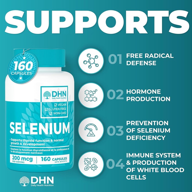 Extra Strength Max Absorb Selenium Glycinate 200 mcg | 160