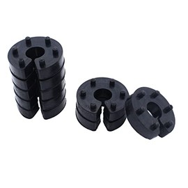 SHLPDFM Set of 8 Universal 16 mm Suspension Travel Limiters with 6-Way Positioning Front or Rear Axle