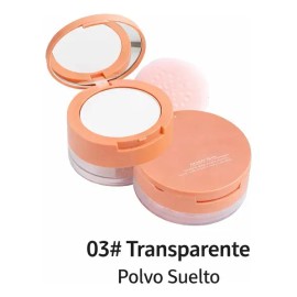 Preparado Para Usar Dúo De Polvos Fijador Para Rostro-tonos 03 Blanco Transparente