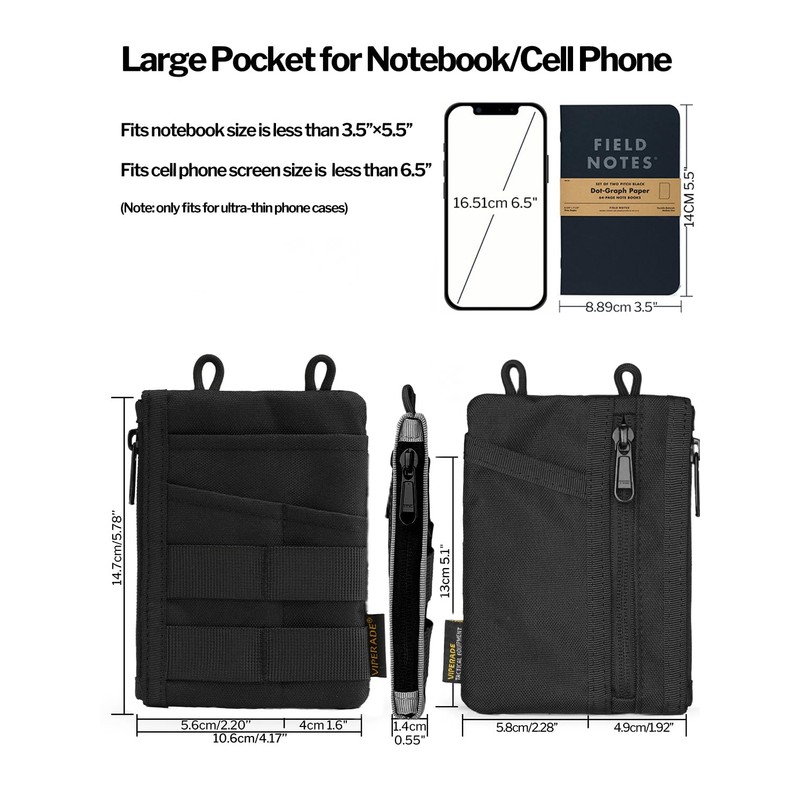 VIPERADE VE18N EDC Pouch Tool Organizer, Multifunction Small Tools Pouch