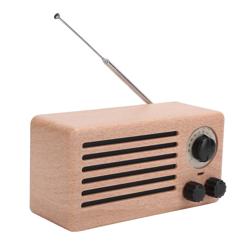 Retro Mini Bluetooth Speaker Bass Audio Stereo Subwoofer FM Radio